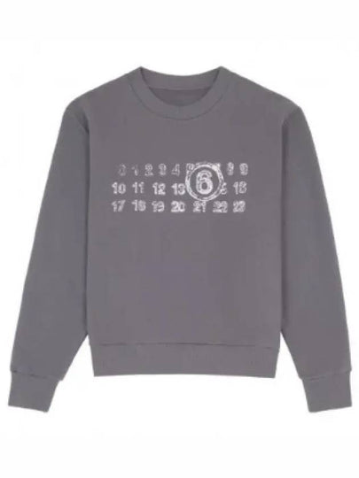 Numbering Logo Sweatshirt Washing Grey - MAISON MARGIELA - BALAAN 2