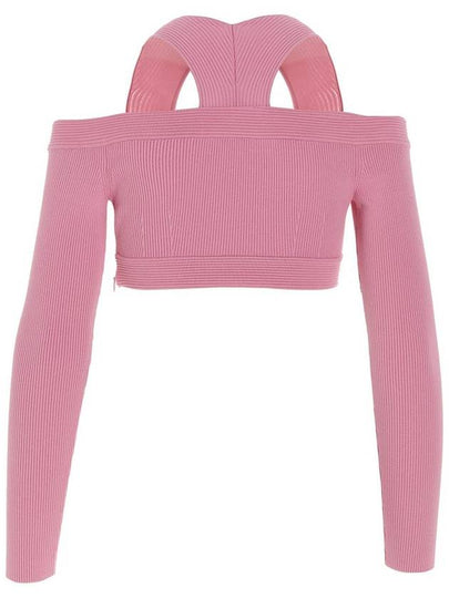 Alexander McQueen Off-Shoulder Cropped Top - ALEXANDER MCQUEEN - BALAAN 2