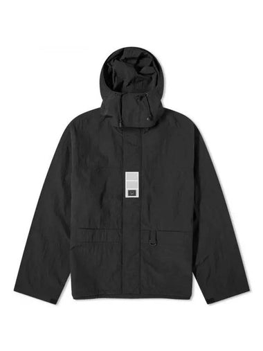 Nylon Hooded Jacket Black - ACNE STUDIOS - BALAAN 1