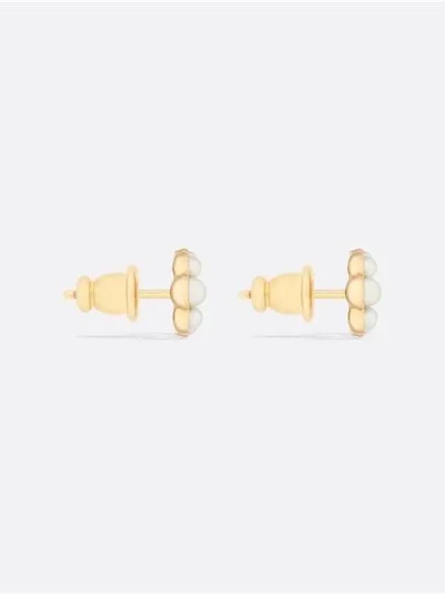 Petit CD Mini Stud Earrings Gold - DIOR - BALAAN 3