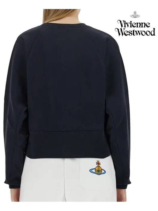 Spray ORB Logo Sweatshirt Navy - VIVIENNE WESTWOOD - BALAAN 6