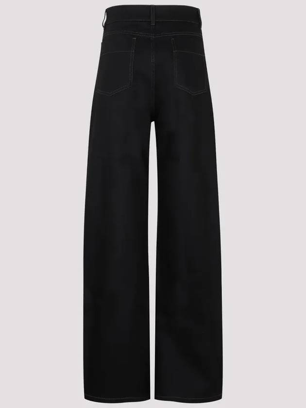 High Waist Curved Jeans Black - LEMAIRE - BALAAN 3