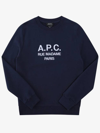 Apesce COEZD H27500 IAJ MARINE RUFUS Rufus logo embroidery men's sweatshirt - AMI - BALAAN 1