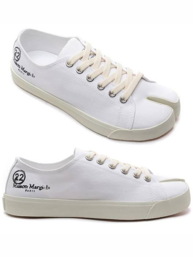 Tabi Canvas Low Top Sneakers White - MAISON MARGIELA - BALAAN 2