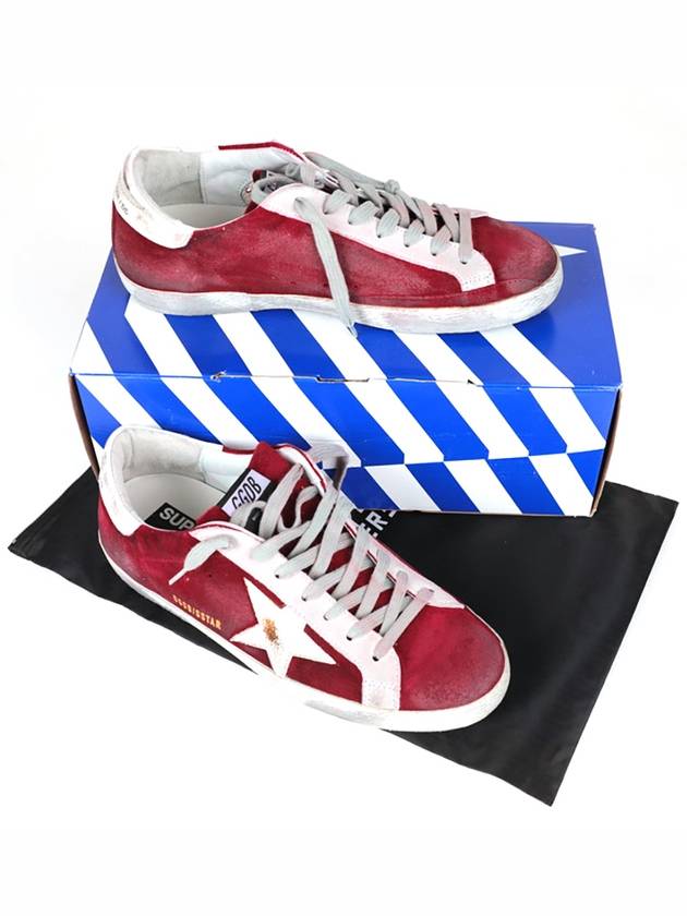 Superstar Low Top Sneakers Burgundy - GOLDEN GOOSE - BALAAN 9