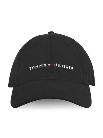 Logo Classic Ball Cap Deep Black - TOMMY HILFIGER - BALAAN 1