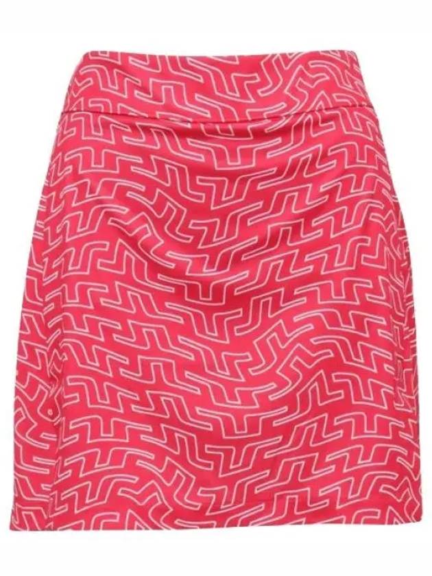 Women's Amelie Print Skirt Pink - J.LINDEBERG - BALAAN 2