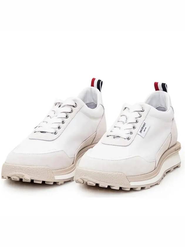 Alumni Eco Nylon Sneaker Tonal White Fun Mix - THOM BROWNE - BALAAN 2