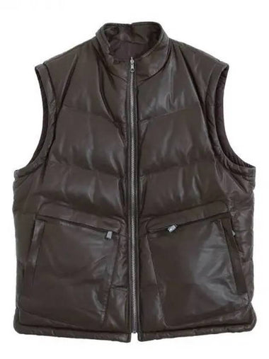 Olive Reversible Napa Vest C08LEVP03 270628 - CORNELIANI - BALAAN 1