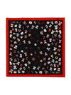 Graphic Silk Scarf Black - MOSCHINO - BALAAN 3