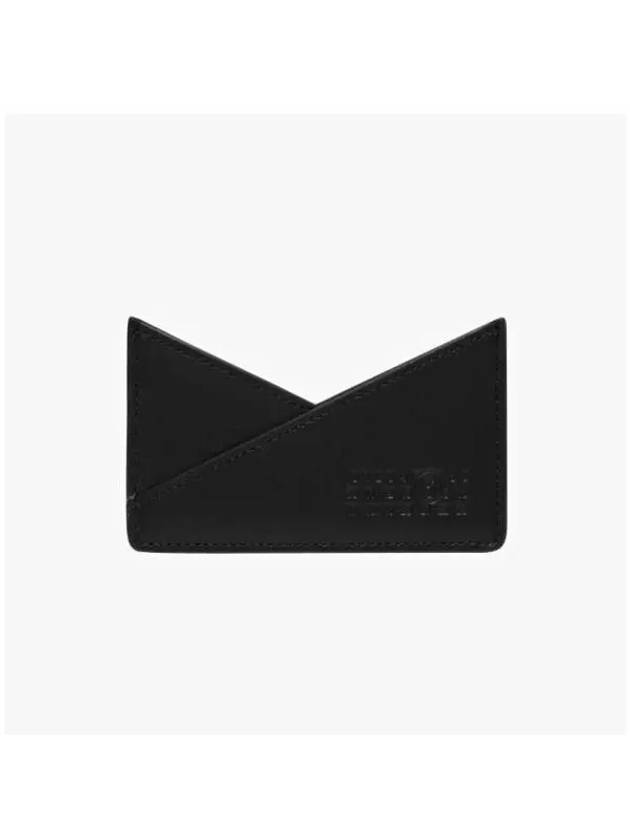 Embossed Numeric Logo Card Wallet Black - MAISON MARGIELA - BALAAN 3