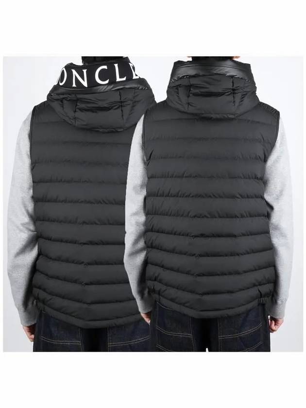 Bourget Hooded Down Vest Black - MONCLER - BALAAN 5