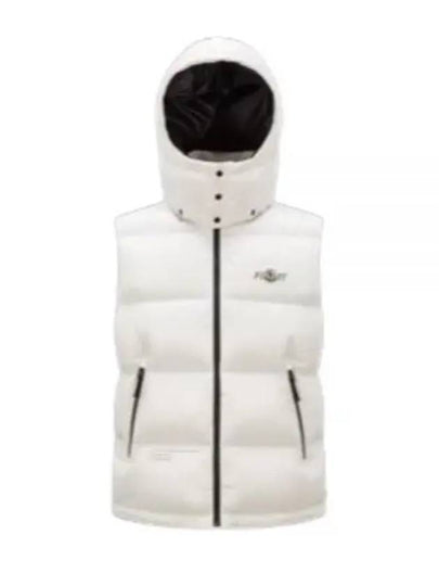 Marsh Hooded Padded Down Vest White - MONCLER - BALAAN 2