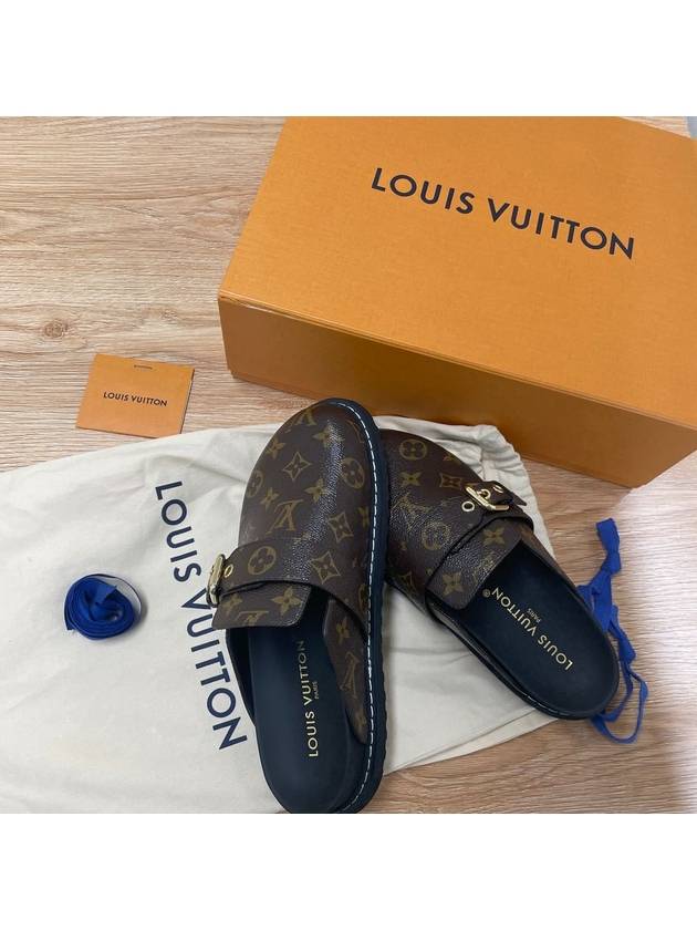 LV Cosy Flat Comfort Clog Mule Brown - LOUIS VUITTON - BALAAN 3