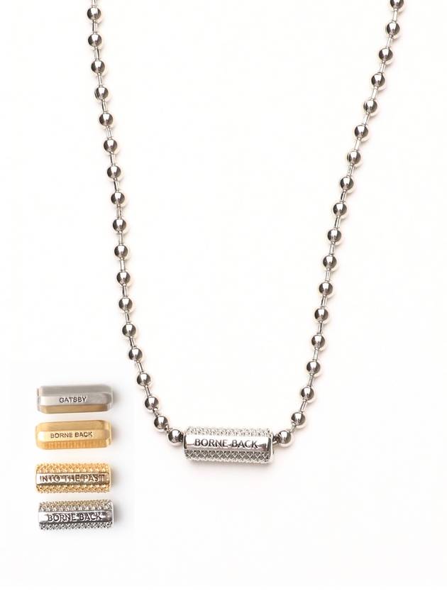 Gatsby's Silver Ball Chain Necklace - GAMAN - BALAAN 2