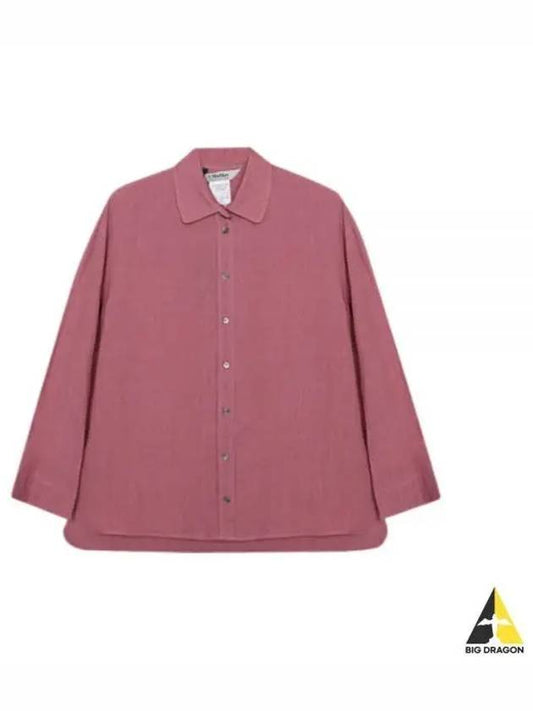 Canard Linen Shirt Pink - MAX MARA - BALAAN 2