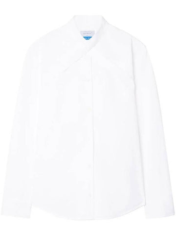 logo embroidery shirt OWGE014F23FAB0010100 - OFF WHITE - BALAAN 1