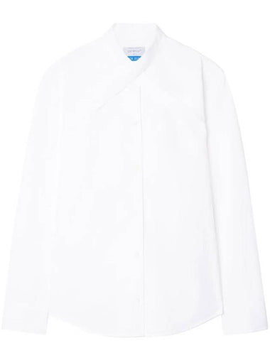 logo embroidery shirt OWGE014F23FAB0010100 - OFF WHITE - BALAAN 1