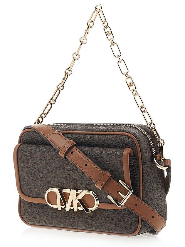 Parker Medium Logo Cross Bag Black Brown - MICHAEL KORS - BALAAN 3