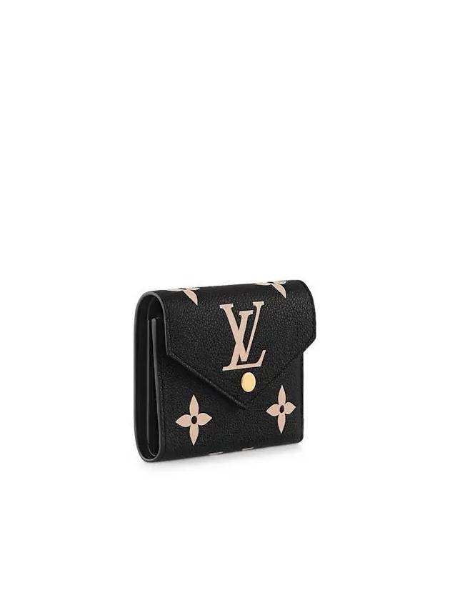 Victorine Tri-Fold Card Wallet Black - LOUIS VUITTON - BALAAN 3