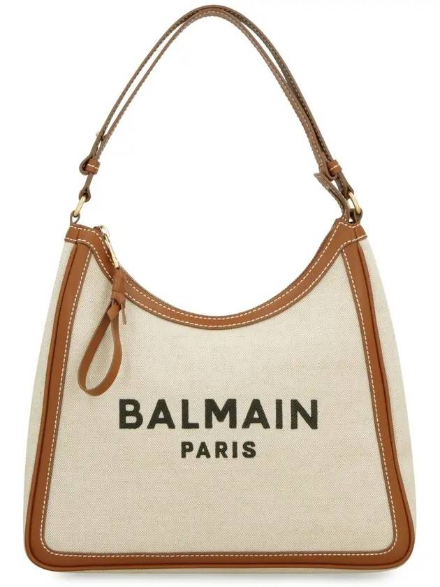 B-Army Leather Shoulder Bag Brown Beige - BALMAIN - BALAAN 1