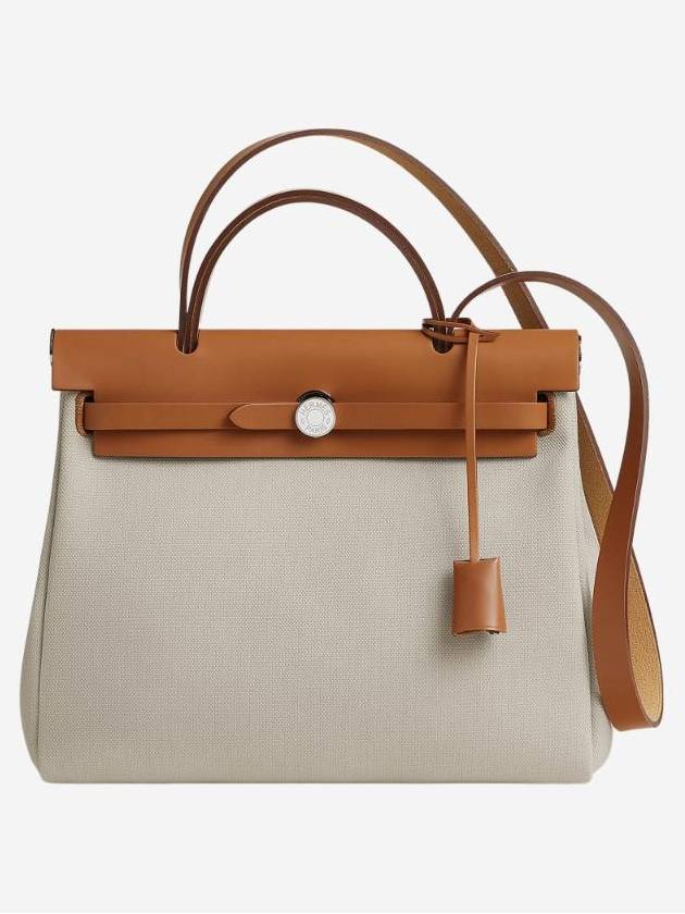 Erbag Zip 31 Laque Military Canvas Tote Bag Blanc - HERMES - BALAAN 1