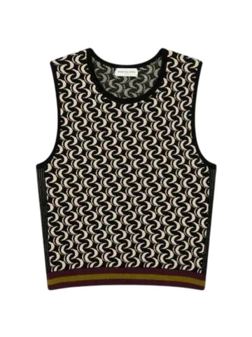 Moon Pattern Vest Black - DRIES VAN NOTEN - BALAAN 1