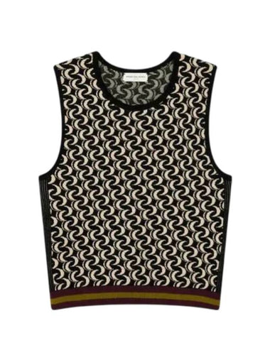 Moon Pattern Vest Black - DRIES VAN NOTEN - BALAAN 1