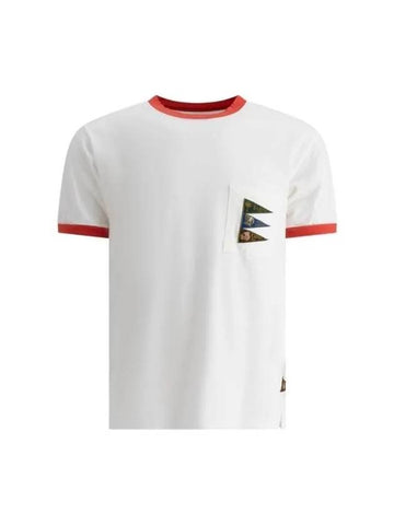 PENNANT RINGER T SHIRT EK 1227SCWHITE - KAPITAL - BALAAN 1