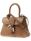 Brillant Mini Box Tote Bag Brown - DELVAUX - BALAAN 3