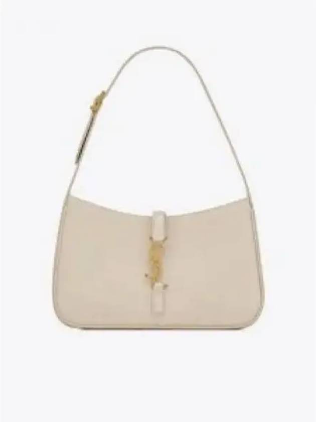 Le 5 A 7 Smooth Leather Hobo Shoulder Bag Blanc Vintage - SAINT LAURENT - BALAAN 2