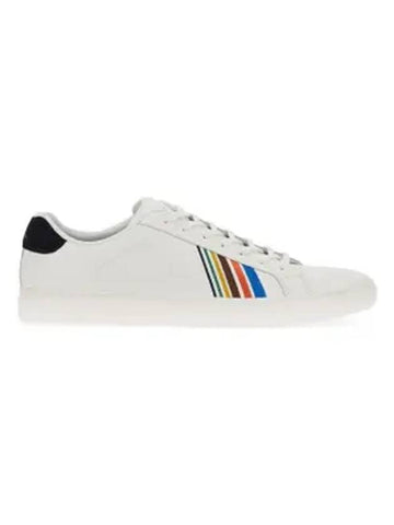 Rex Sports Striped Leather Low Top Sneakers White - PAUL SMITH - BALAAN 1