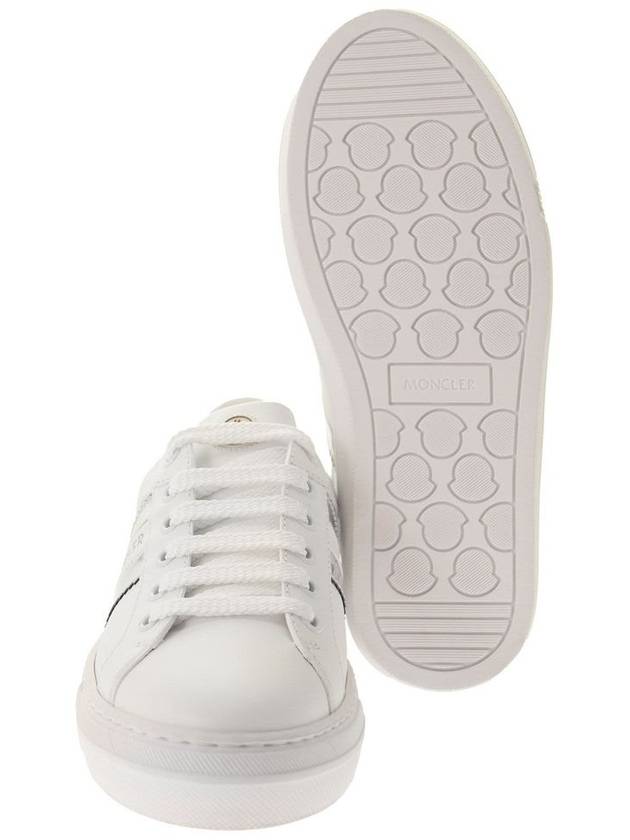 Women s Ariel Silver Tab Low Top Sneakers White - MONCLER - BALAAN 6