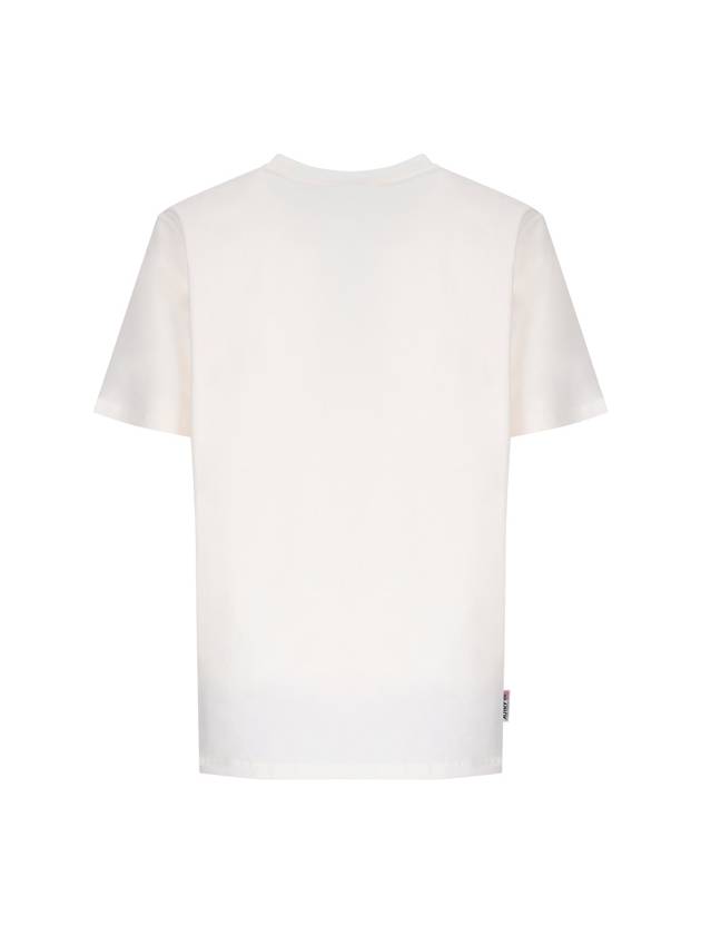 Iconic Crew Neck Short Sleeve T-Shirt White - AUTRY - BALAAN 3