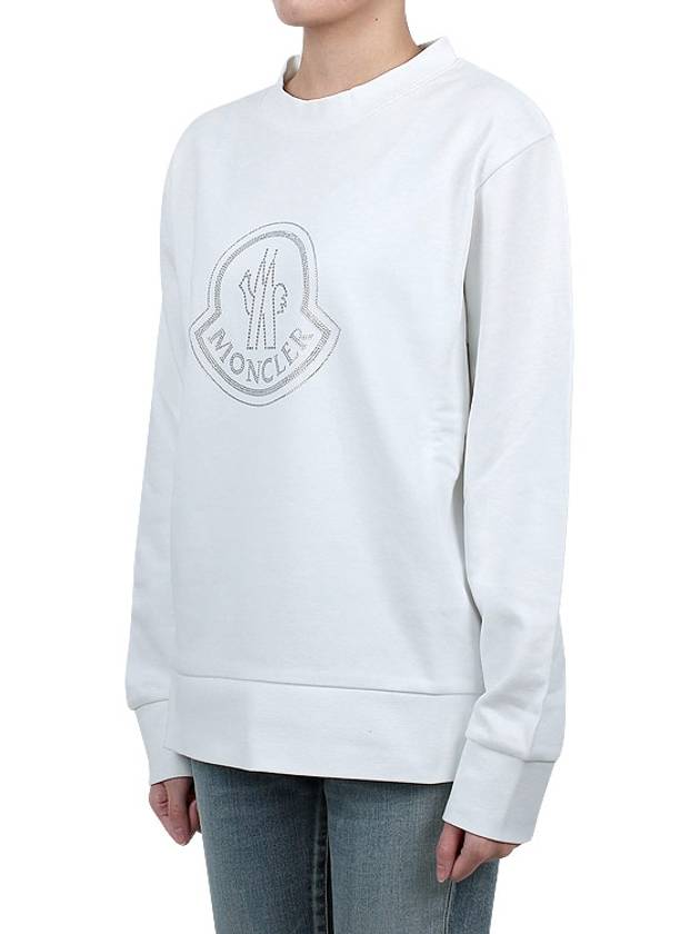 Crystal Logo Sweatshirt 8G00053 899TR 033 - MONCLER - BALAAN 3