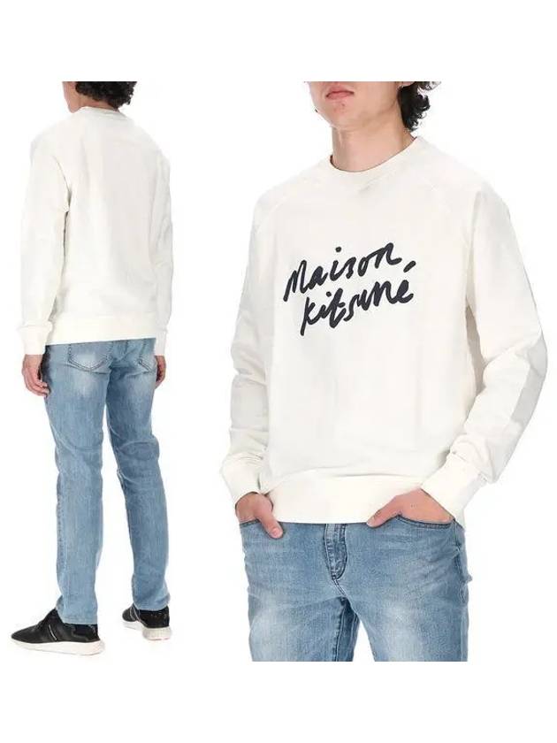 Handwriting Clean Sweatshirt Ecru - MAISON KITSUNE - BALAAN 2