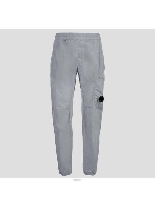 Men's Lens Wappen Chrome R Track Pants Gray - CP COMPANY - BALAAN.