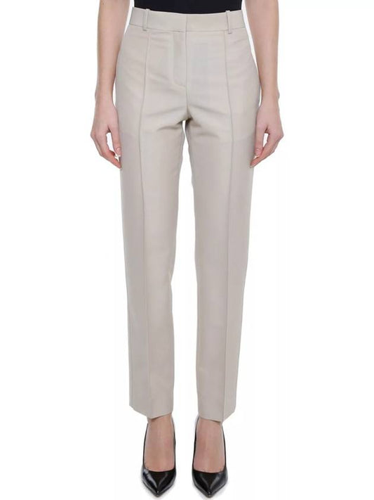 front pleat straight slacks navy - CELINE - BALAAN.