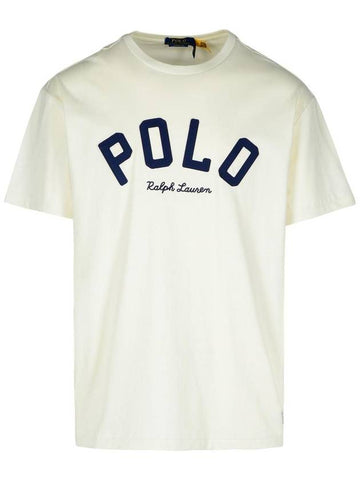 Polo Ralph Lauren Cream Cotton T-Shirt - POLO RALPH LAUREN - BALAAN 1