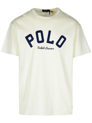 Polo Ralph Lauren Cream Cotton T-Shirt - POLO RALPH LAUREN - BALAAN 1