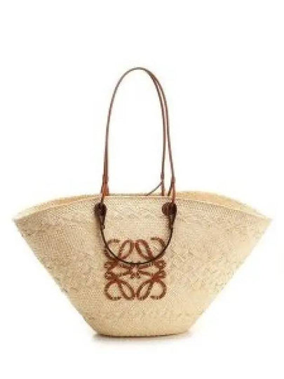 Large Anagram Basket Calfskin Tote Bag Natural Tan - LOEWE - BALAAN 2