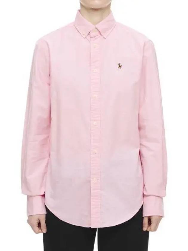 W Classic Fit Oxford Shirt Pink - POLO RALPH LAUREN - BALAAN 2