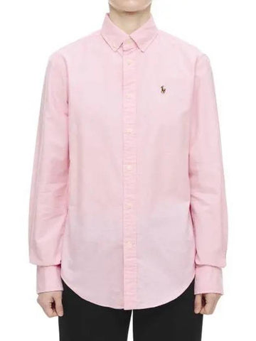 W Classic Fit Oxford Shirt Pink - POLO RALPH LAUREN - BALAAN 1