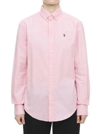 W Classic Fit Oxford Shirt Pink - POLO RALPH LAUREN - BALAAN 2