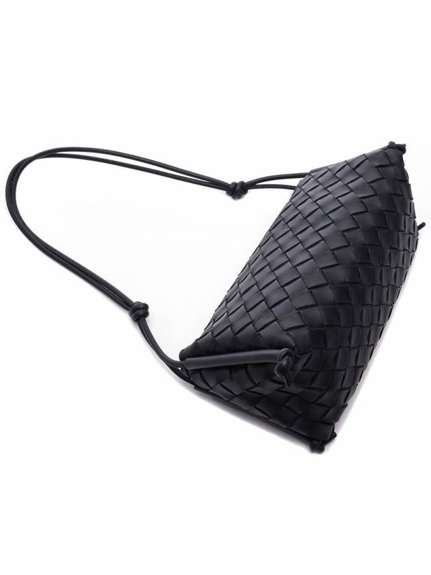 Intrecciato Nappa Leather Shoulder Bag Black - BOTTEGA VENETA - BALAAN 6