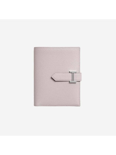 Bearn Compact Half Wallet Mauve Pale - HERMES - BALAAN 1