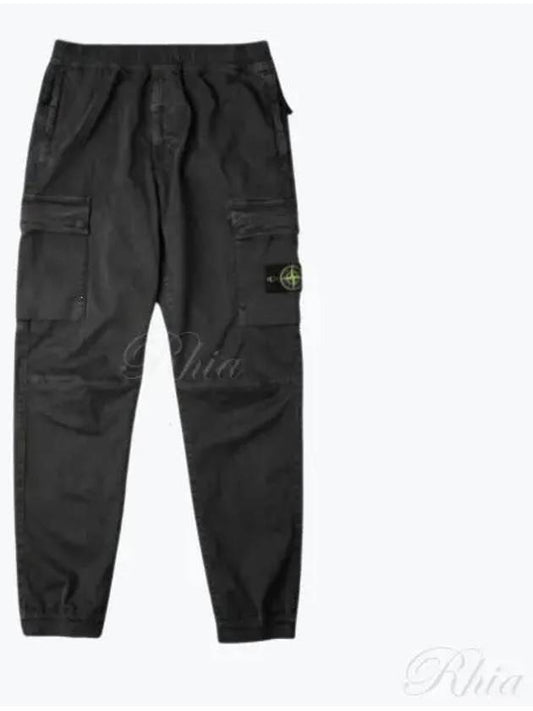 313L1 A0129 8115313L1 Old Effect Waffen Logo Patch Cargo Jogger Men s Long Pants - STONE ISLAND - BALAAN 1