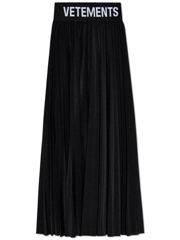 VETEMENTS Pleated Skirt, Women's, Black - VETEMENTS - BALAAN 1