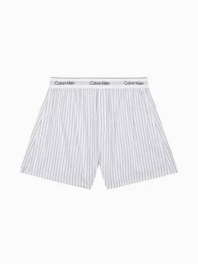 Cotton Poplin Boxer Briefs Striped White - CALVIN KLEIN - BALAAN 2