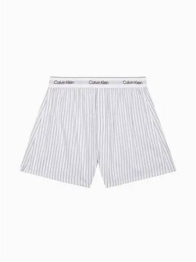 Cotton Poplin Boxer Briefs Striped White - CALVIN KLEIN - BALAAN 2